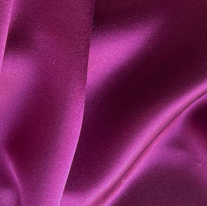 Heavier Radiant Magenta 4-Ply 40mm Silk Crepe Back Satin (Made in Korea)
