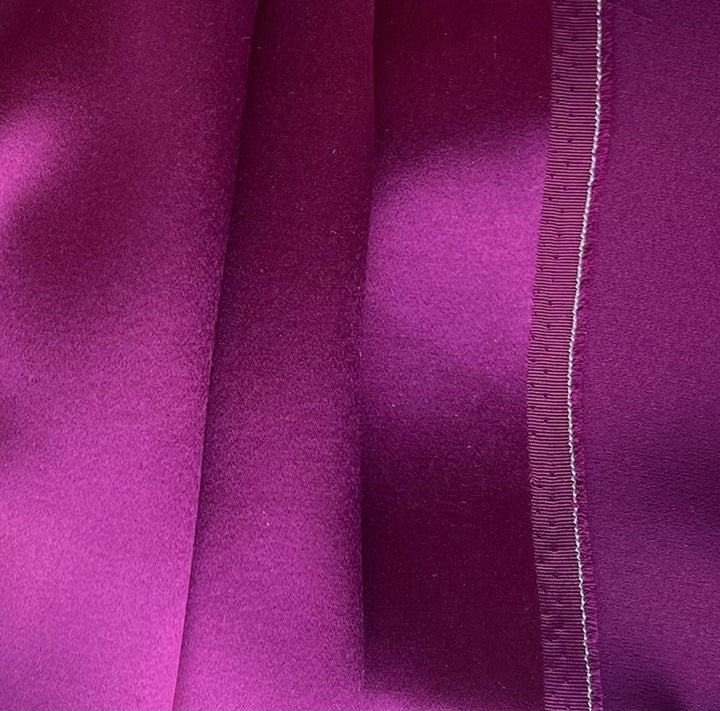 Heavier Radiant Magenta 4-Ply 40mm Silk Crepe Back Satin (Made in Korea)