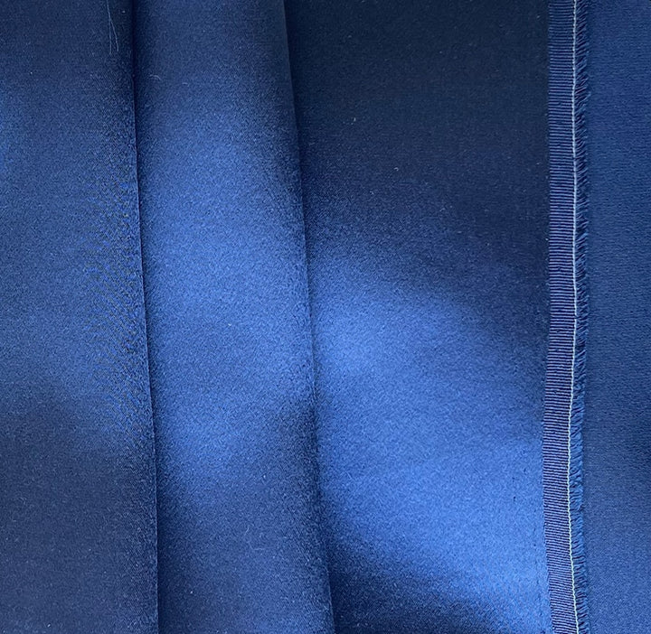 Heavier Jeweled Sapphire 4-Ply 40mm Silk Crepe Back Satin (Made in Korea)