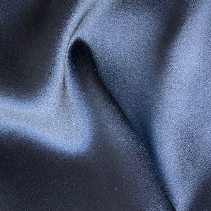 Heavier Midnight Navy 4-Ply 40mm Silk Crepe Back Satin (Made in Korea)