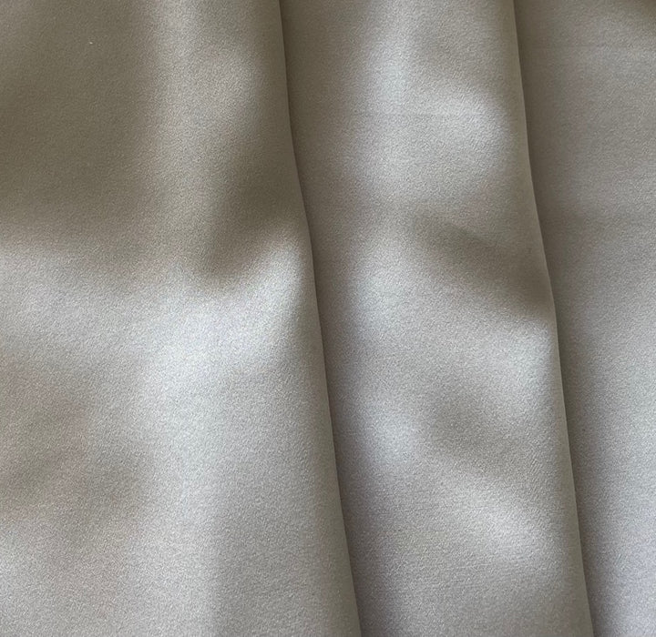 Light-Weight Moody Platinum Sueded Silk Satin Charmeuse