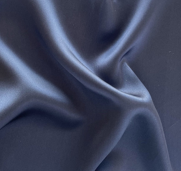 Light-Weight Paynes Grey Silk Satin Charmeuse