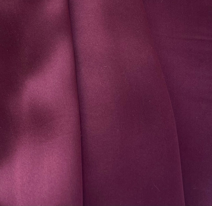 Light-Weight Burgundy Silk Satin Charmeuse