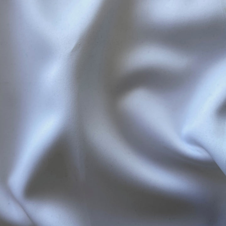 White Délustered Polyester Microfiber Duchess Satin
