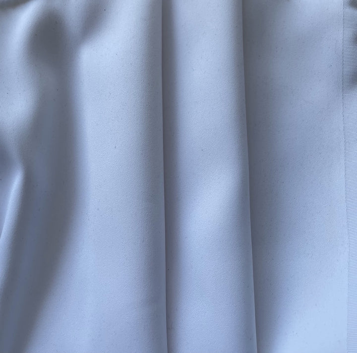 White Délustered Polyester Microfiber Duchess Satin