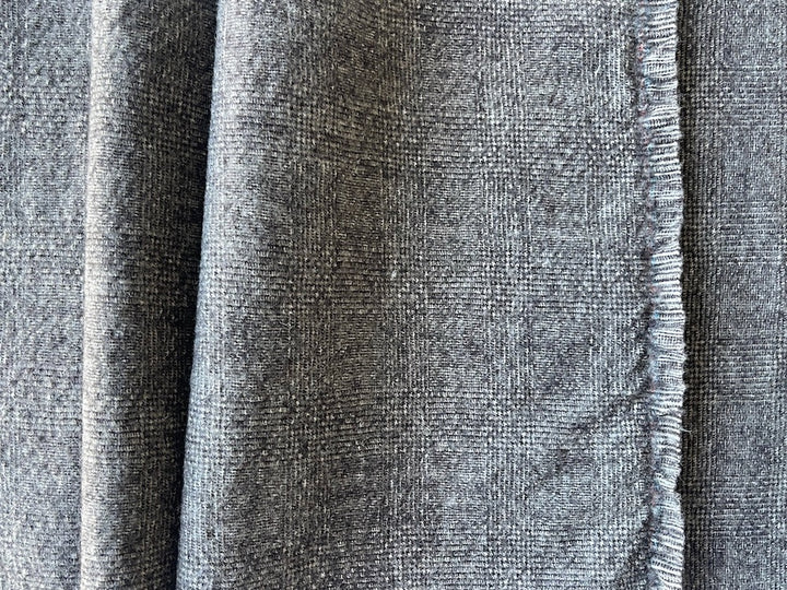 Mid-Weight Barely Taupe Soft Washed Wool Plaid Suiting (Made in Italy)
