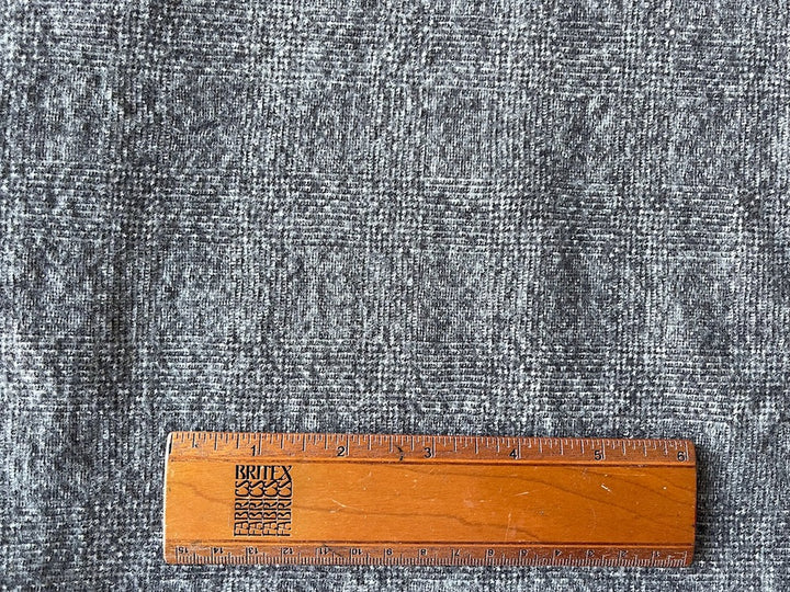 Mid-Weight Barely Taupe Soft Washed Wool Plaid Suiting (Made in Italy)