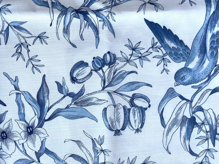 Swooping Swallows Cotton Canvas Toile (Made in India)