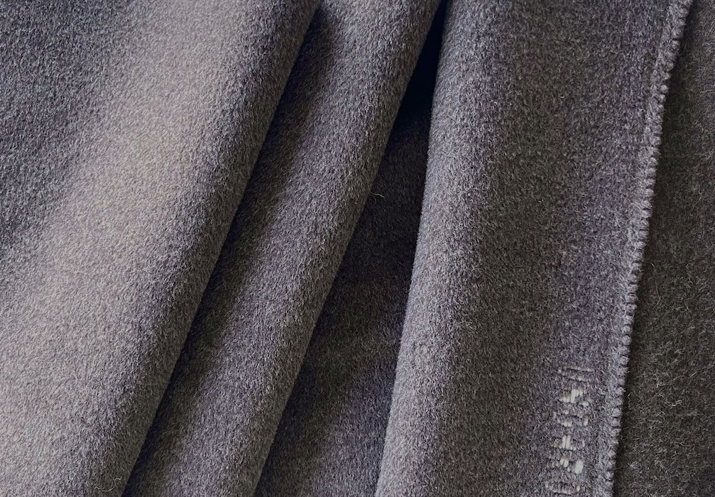Ungaro Plush Steamed Mocha Wool & Angora Coating (Made in Italy)