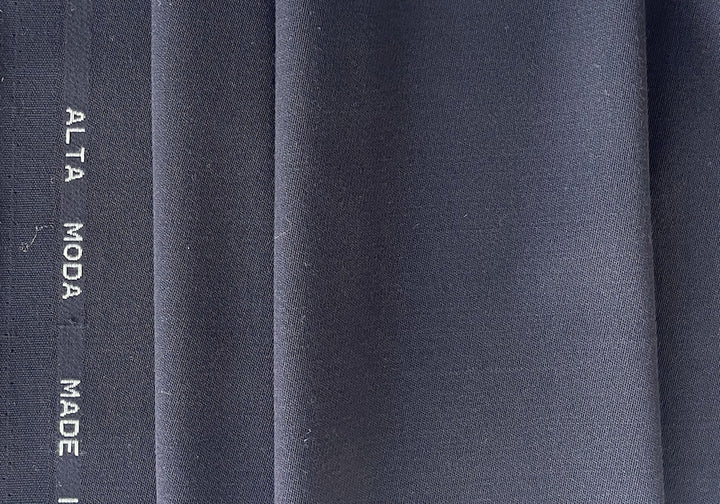 Armani Midnight Mahogany Selvedged Stretch Wool Suiting  (Made in Italy)