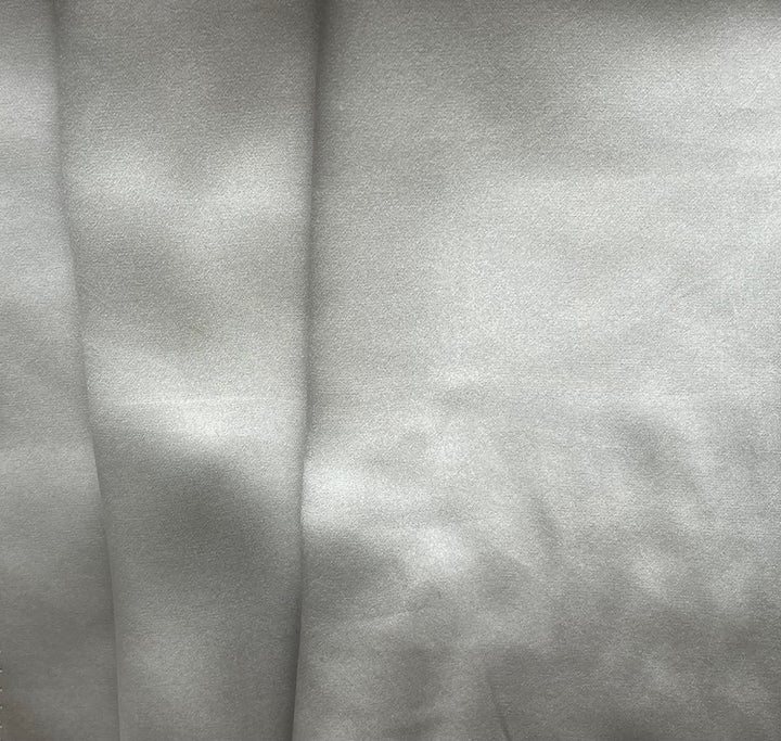 Lustrous Fog Grey Silk Satin Charmeuse