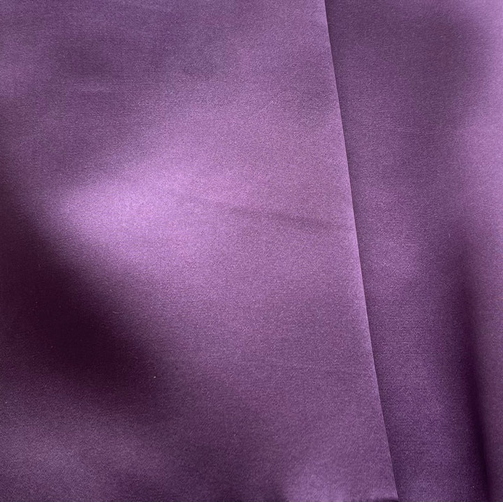 Jeweled Amethyst Silk Satin Charmeuse