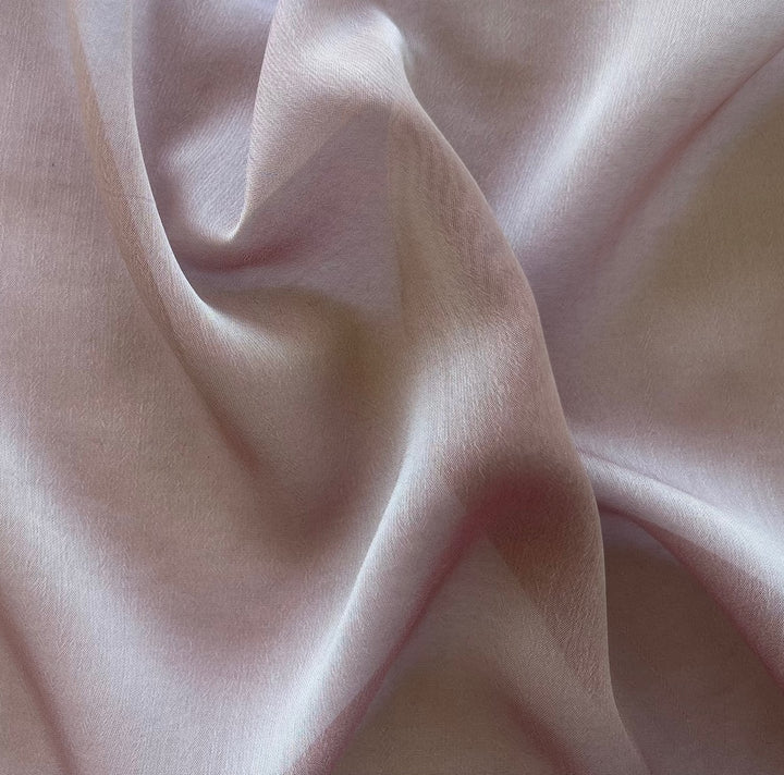 Semi-Sheer Dusty Golden Rose Textured Polyester Chiffon