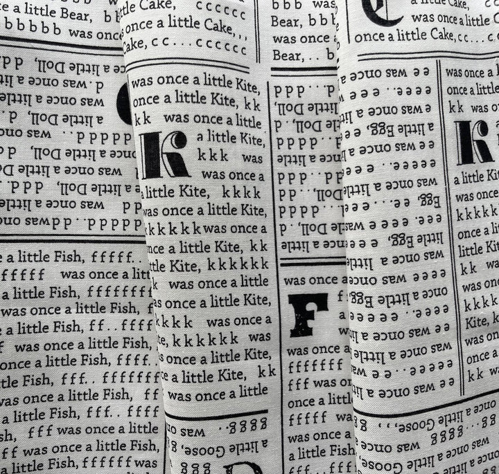 "Was Once A Little..." Alphabet Quilting Cotton (Made in Japan)