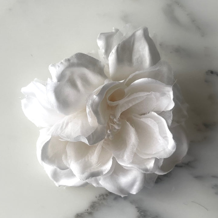 Soft White Anemone Silk Flower (Made in USA)