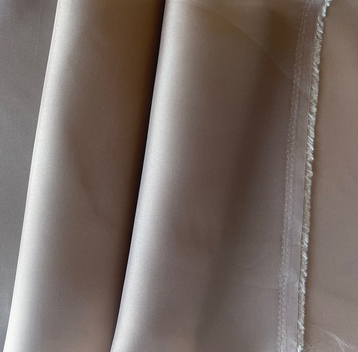 Bison Beige Cupro Rayon Bemberg Twill Lining (Made in Japan)
