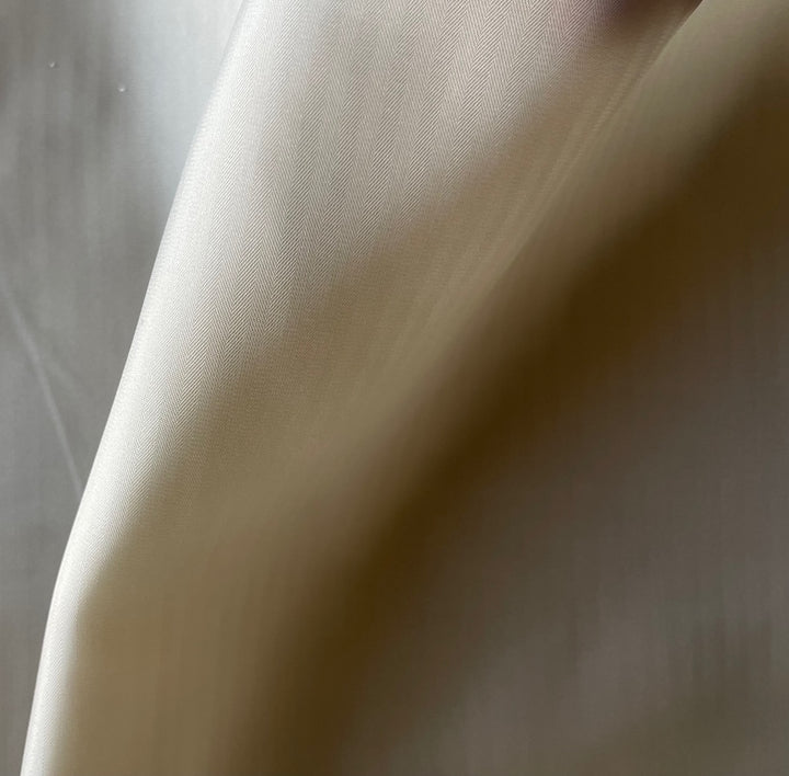 Khaki Herringbone Cupro Rayon Bemberg Lining (Made in Japan)