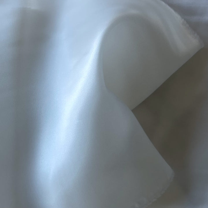 Soft White Cupro Rayon Bemberg Twill Lining (Made in Japan)