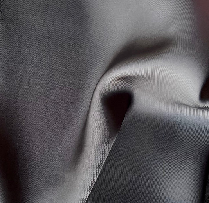 Stone Grey Cupro Rayon Bemberg Twill Lining (Made in Japan)