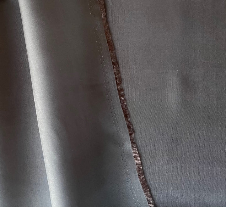 Stone Grey Cupro Rayon Bemberg Twill Lining (Made in Japan)