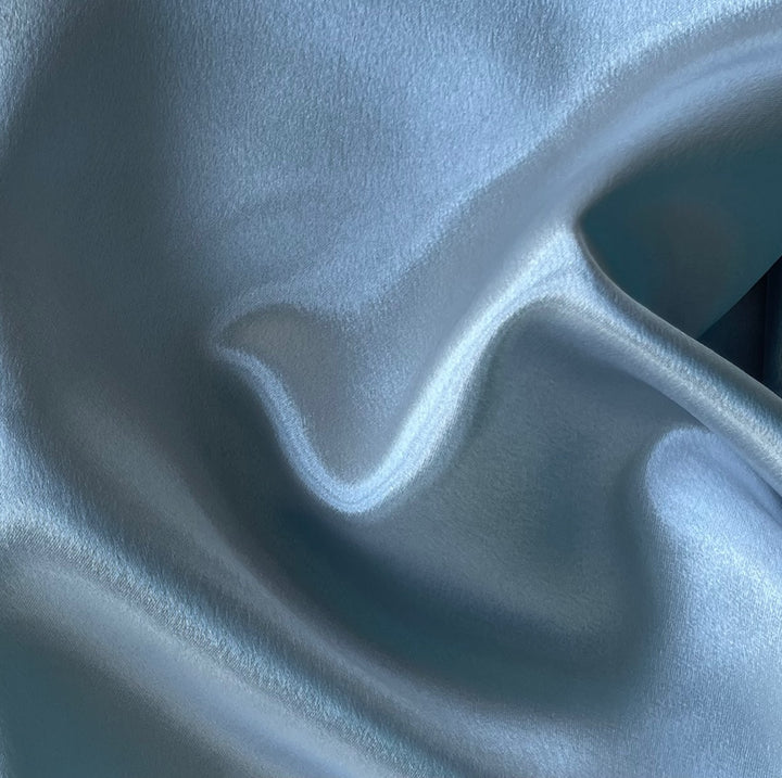 Silver Rain Polyester Crepe Back Satin (Made in Japan)