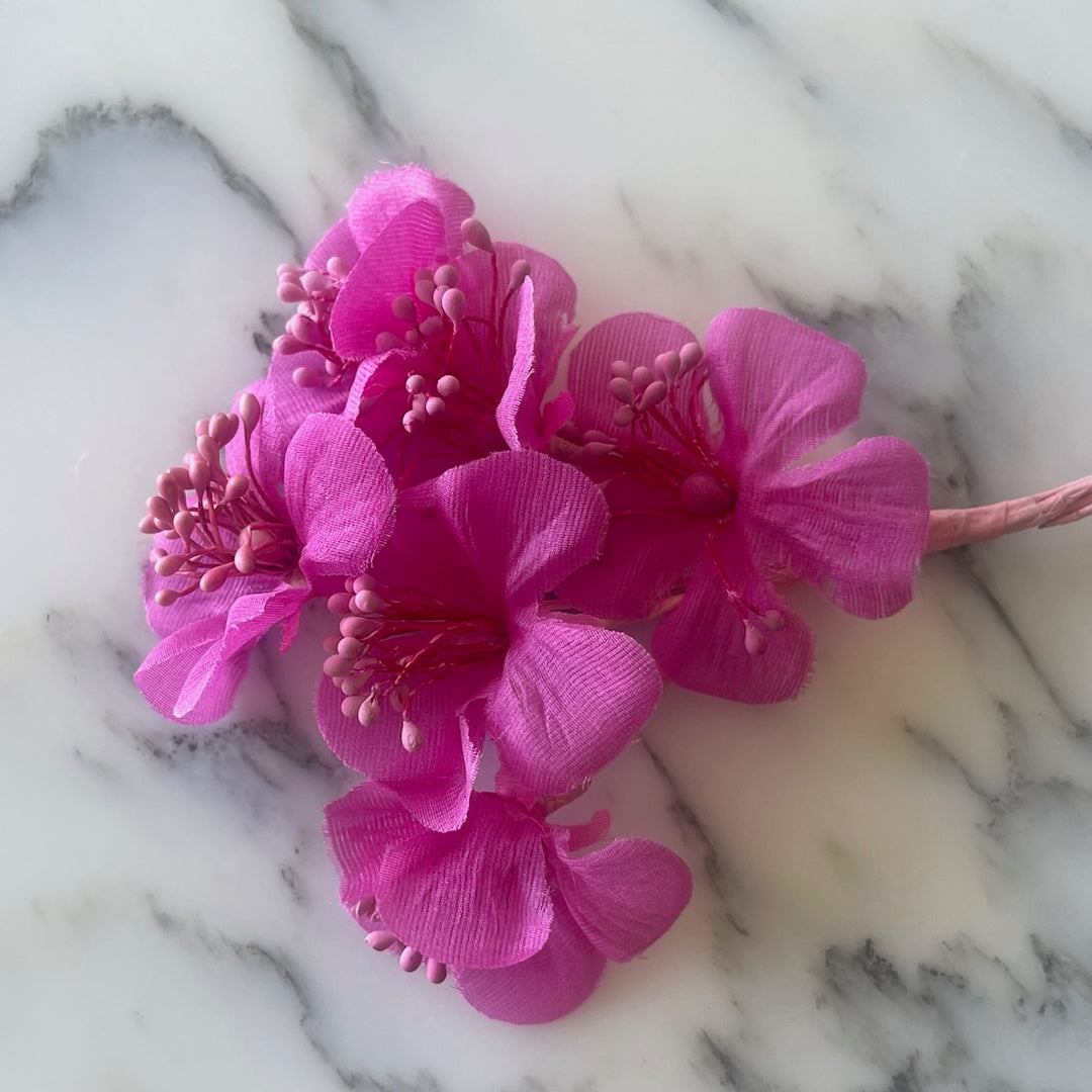 Hot Pink Cluster Silk Flower (Made in USA)