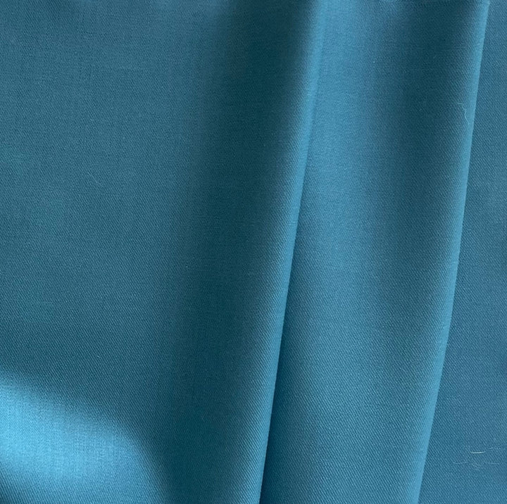 Lanificio DAL 1924 Cerulean Selvedged Wool Twill Suiting (Made in Italy)