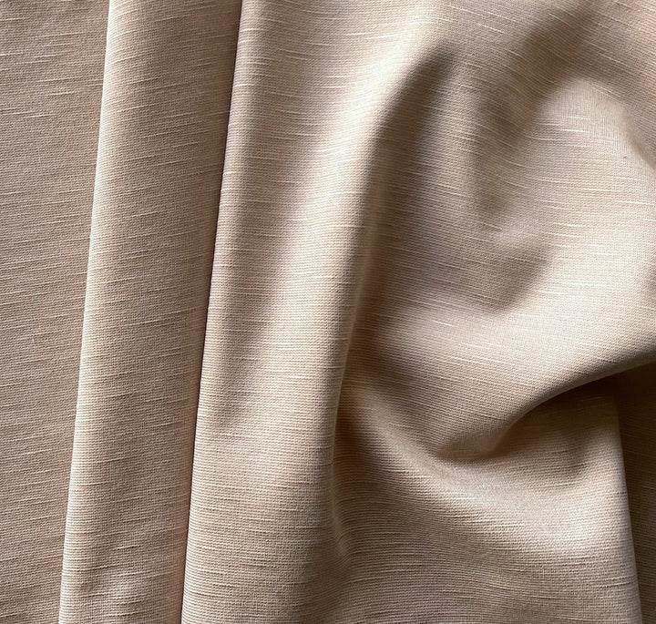 Desert Sand Rayon Viscose Blend Ponte Double-Knit (Made in Italy)