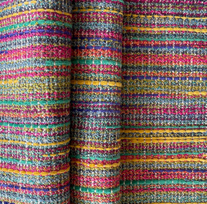 Stratified Beach Stripe Viscose Blend (Made in Turkey)