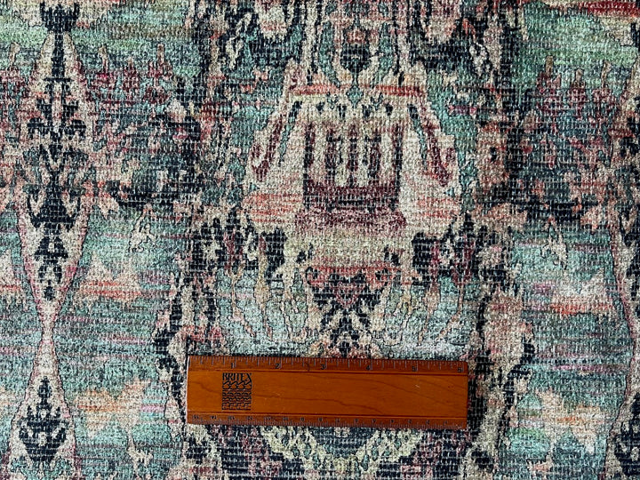 Distressed Pastel Kilim Rayon Blend Velvet Chenille (Made in Turkey)