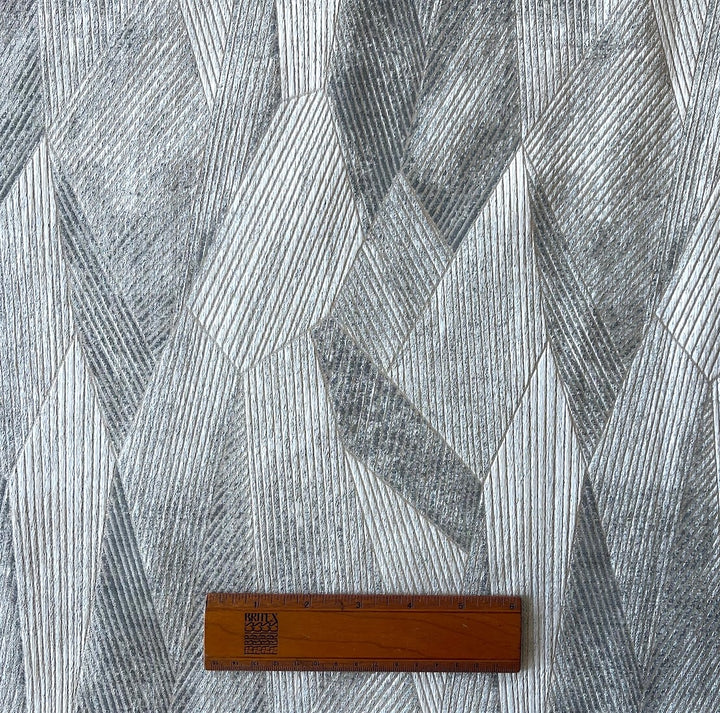 Art Deco Platinum Sunburst Polyester Blend