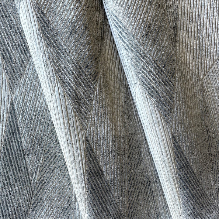 Art Deco Platinum Sunburst Polyester Blend