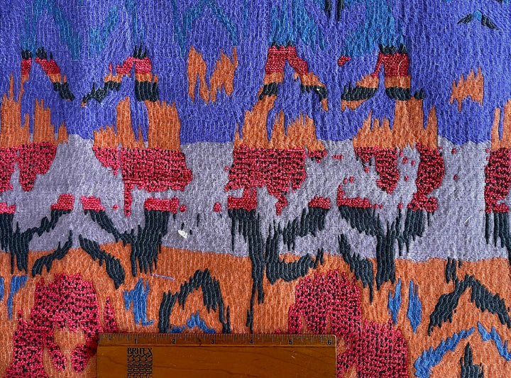 Summery Shades Striped Rayon Blend Tapestry (Made in Turkey)