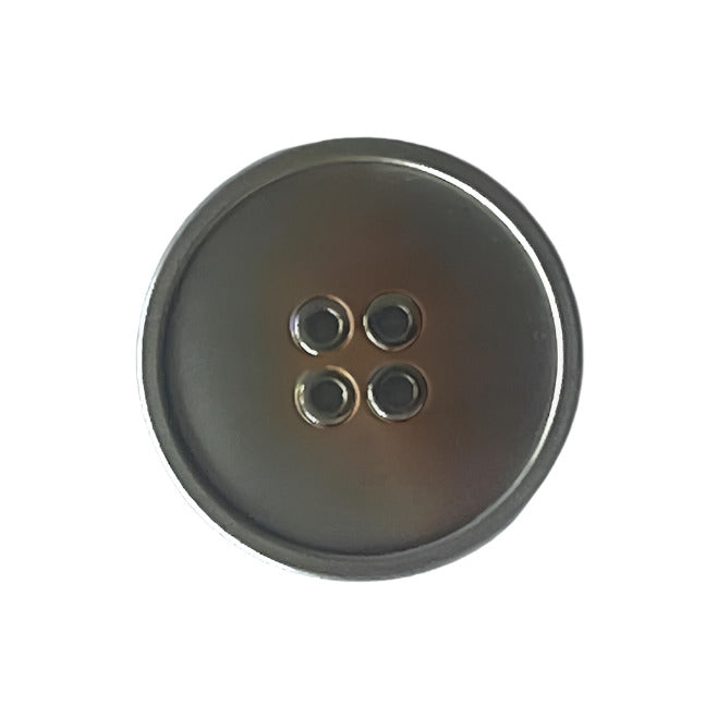 Antique Silver 4-Hole Metal Button (Made in Germany)