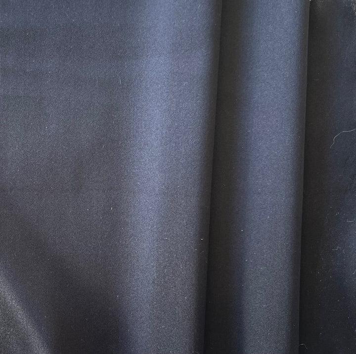 Midnight Navy Stretch Silk Satin Charmeuse