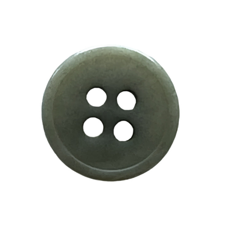 Soft Sage 4-Hole Plastic Button (Made in France)