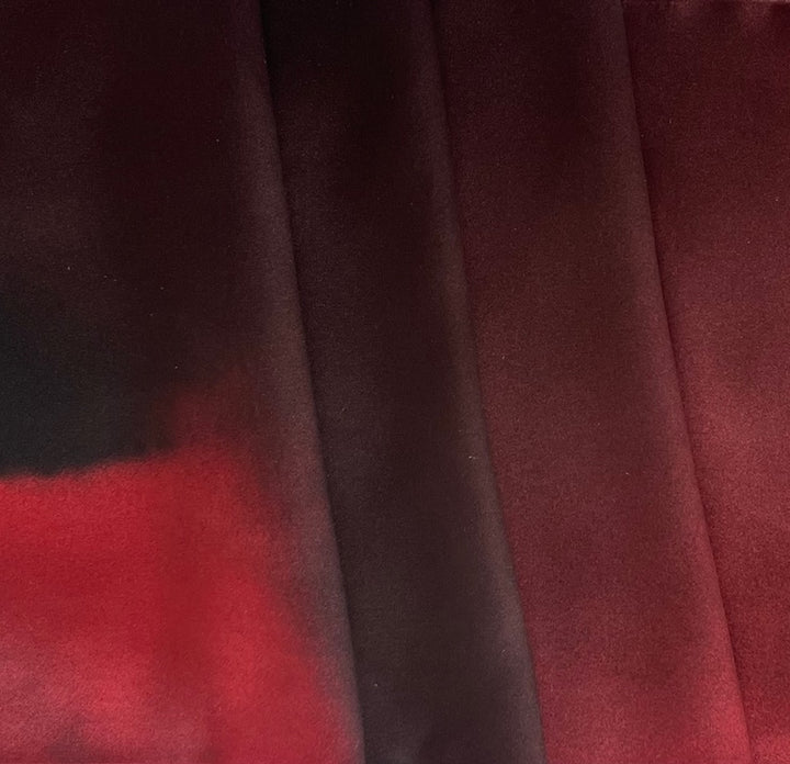 Ombré Flambé Silk Satin Charmeuse (Made in Italy)