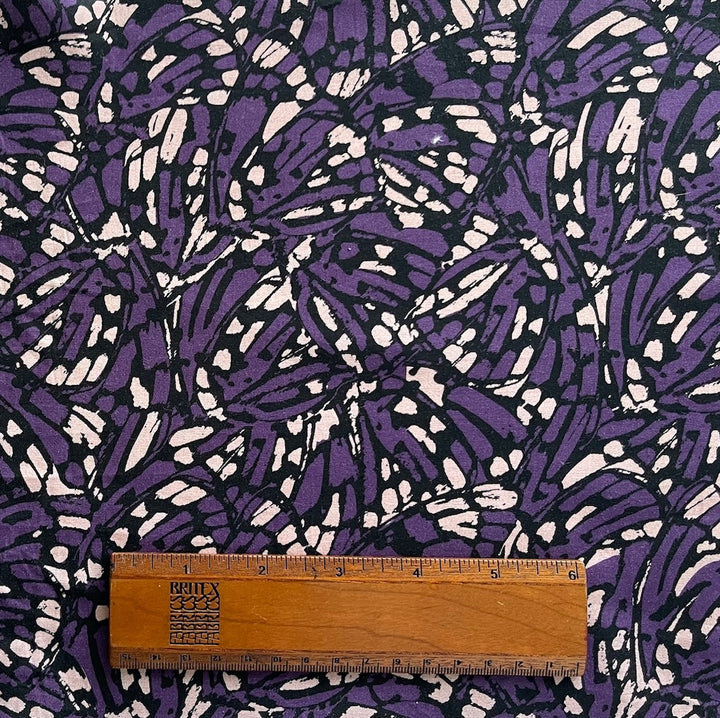 Marni Violet & Blush Stained Glass Cotton Lawn (Made in Italy)