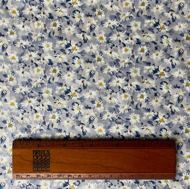 Maisie Daisy Blue Liberty of London Cotton Poplin (Made in Italy)