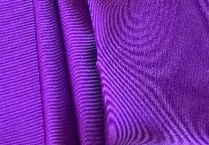 Majestic Purple Crisp Polyester Mikado Twill