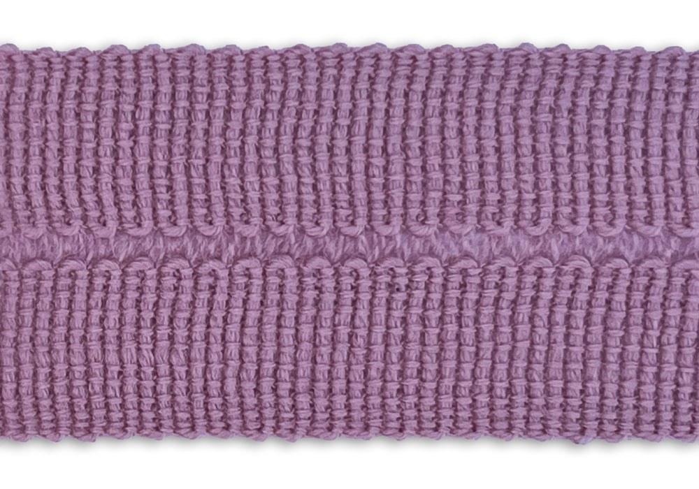 1 1/8" Dusty Rose Fold-Over Wool Trim (Made in Japan)