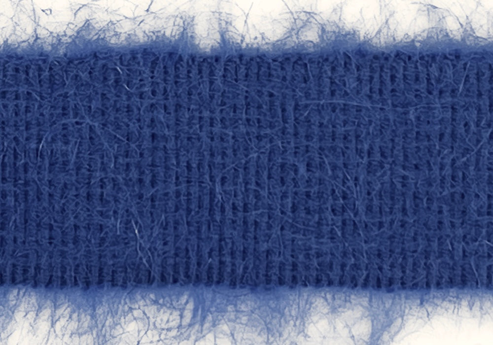 Luxurious Cornflower Blue Mohair Blend Trim (Made in Italy)