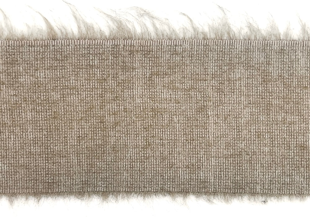 Luxurious Beige Dust Mohair Blend Trim (Made in Italy)