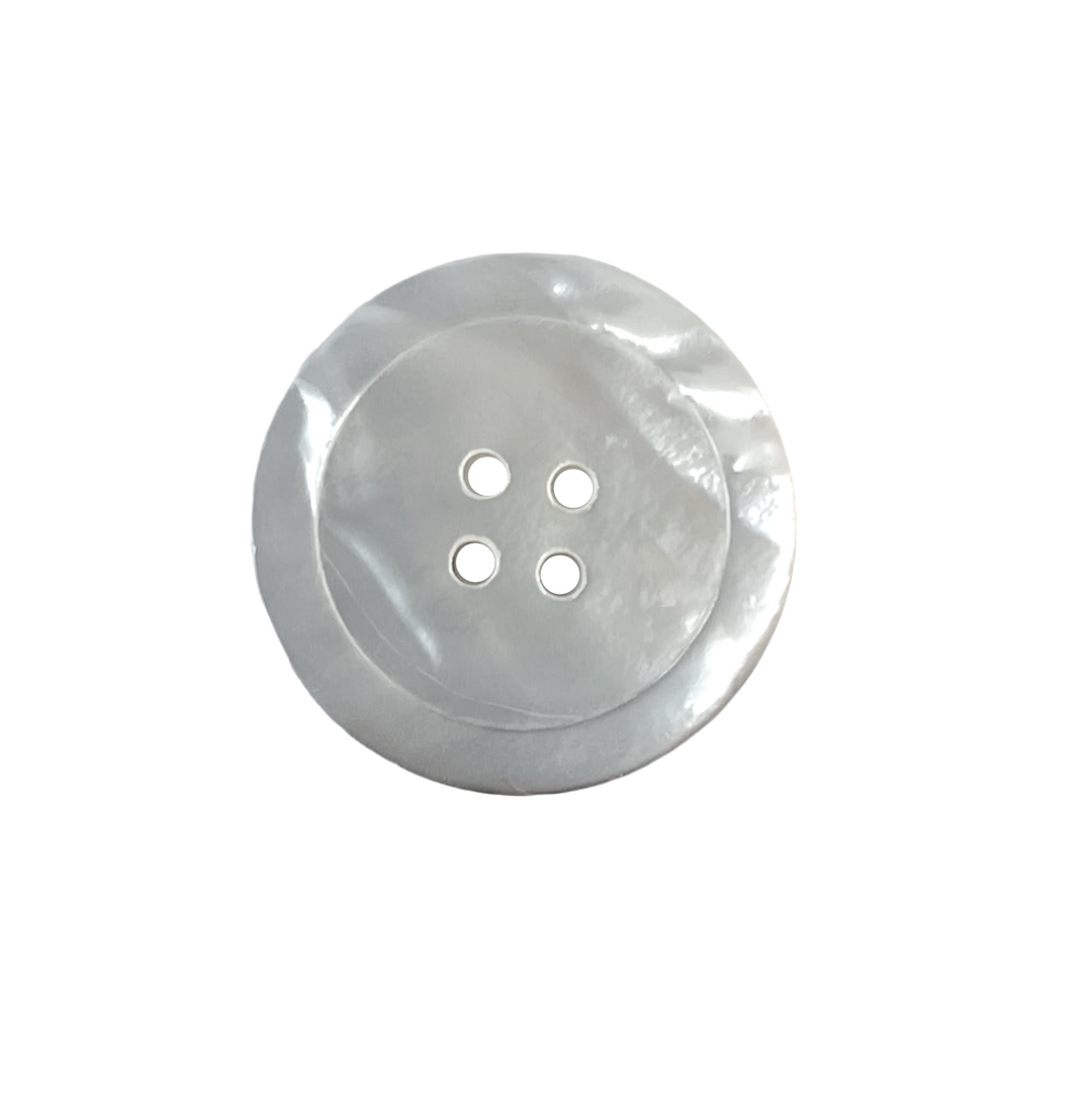 1 1/16" White 4-Hole Shell Button (Made in USA)