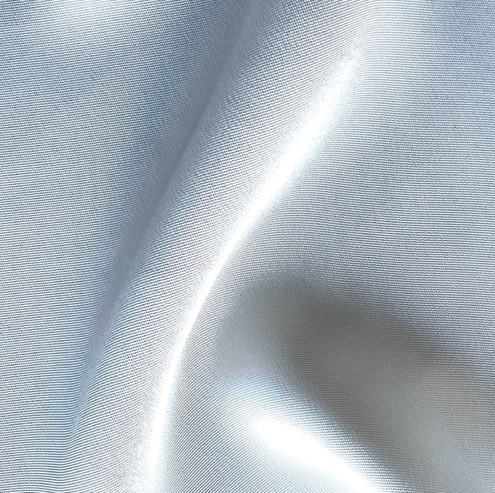 Fine Pure Cloud White Luxurious Matte 4-Ply Silk Crepe  (Made in Italy)
