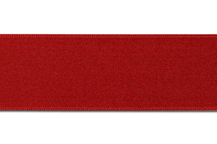 Tomato Double-Faced Silk Satin Ribbon