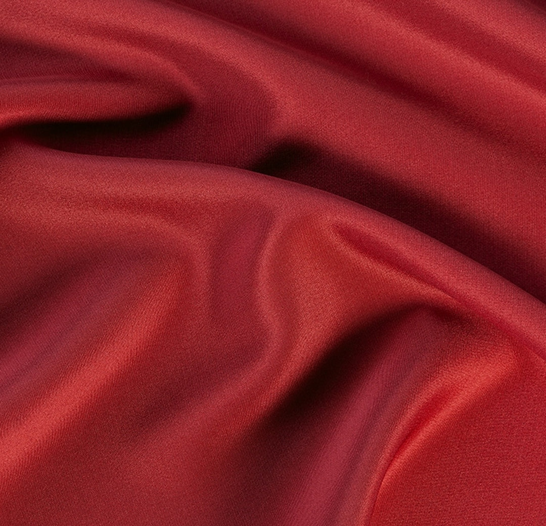 Barn Red 3-Ply 30mm Stretch Silk Crepe