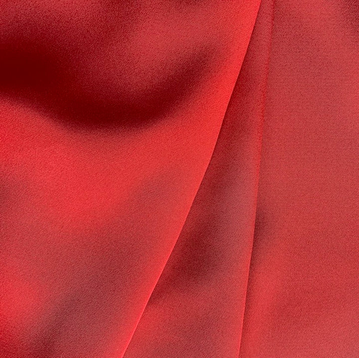 Heavier Power Red 4-Ply Silk Crepe