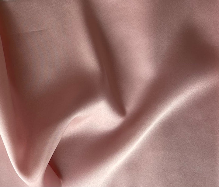 Blossom Blush Gleaming Stretch Silk Satin Charmeuse (Made in Italy)