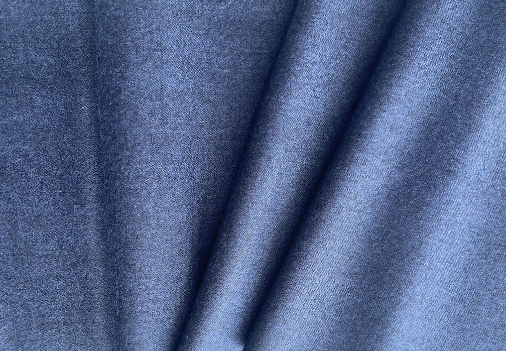 High-End Periwinkle Cloud Wool Flannel (Made in Italy)